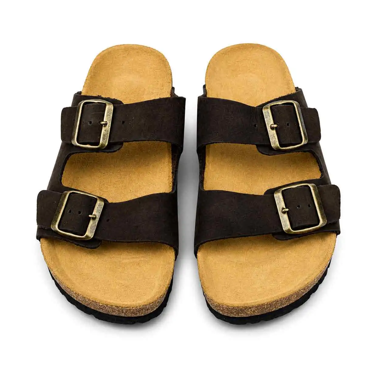 Sandale pour homme s030-1 Marron nibique cuir ......... miniature
